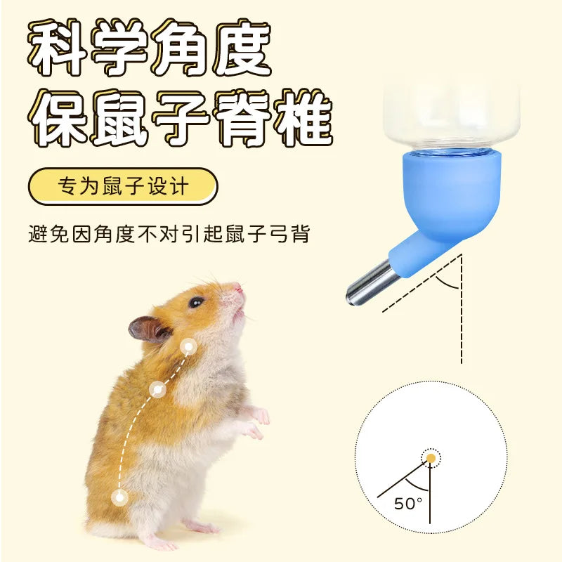 Hamster Drinker Plastic Pet Water Bottle Dispenser Feeder Hanging