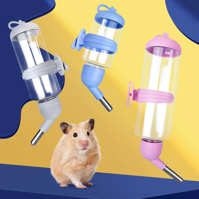 Hamster Drinker Plastic Pet Water Bottle Dispenser Feeder Hanging