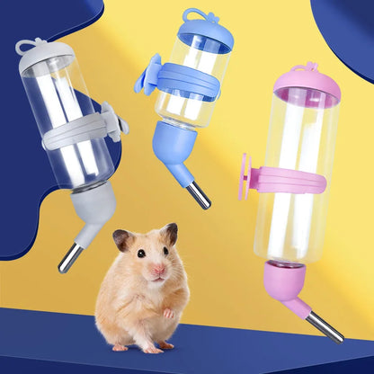 Hamster Drinker Plastic Pet Water Bottle Dispenser Feeder Hanging